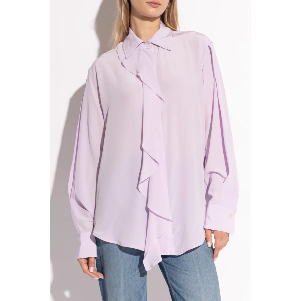 Victoria Beckham Zijden overhemd Purple Dames