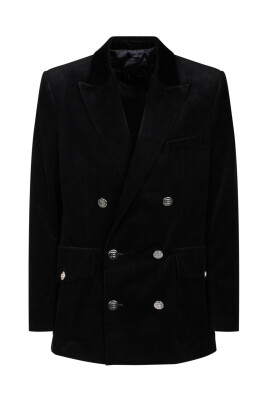 black-double-breasted-corduroy-blazer