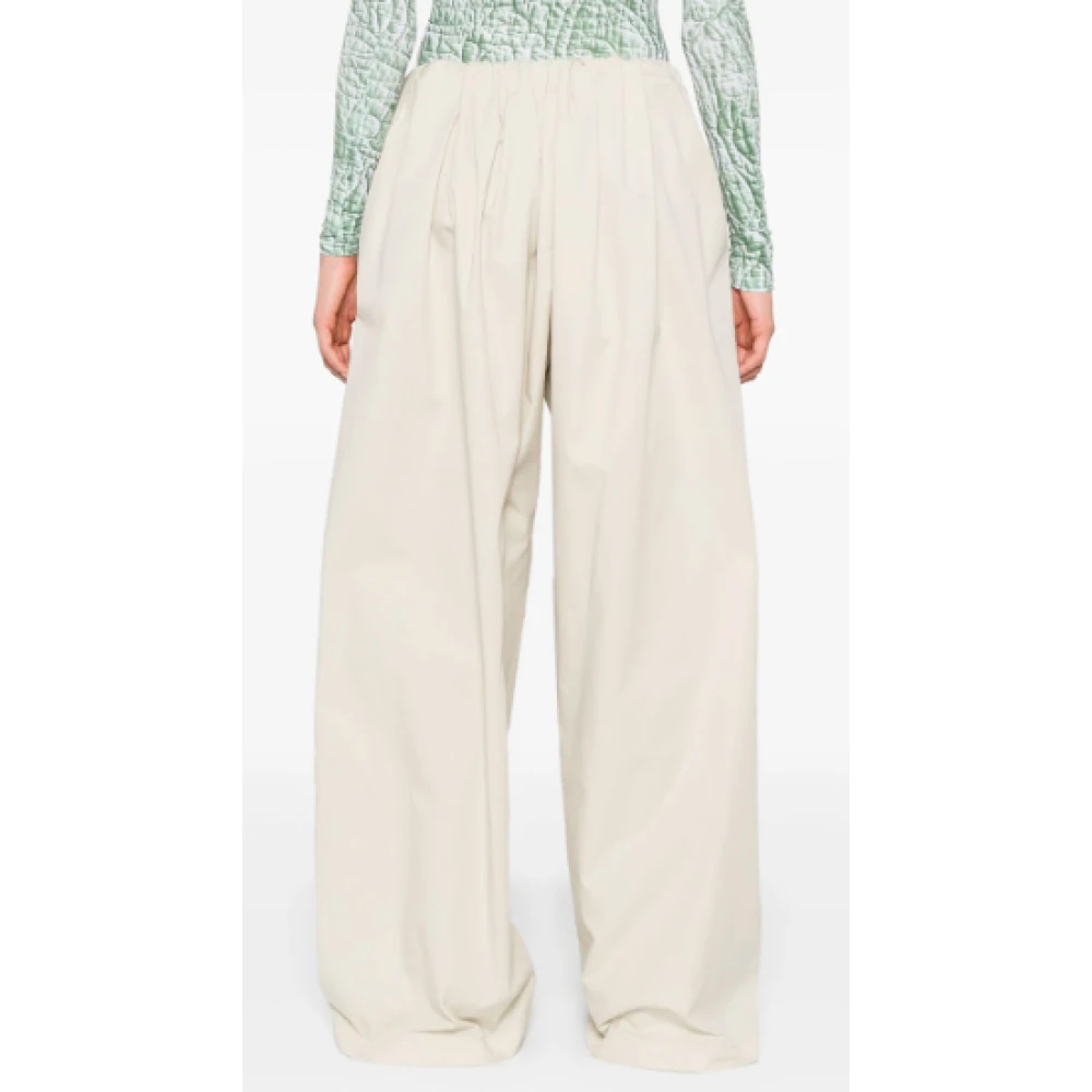 MM6 Maison Margiela Beige Krijt Broek Beige Dames