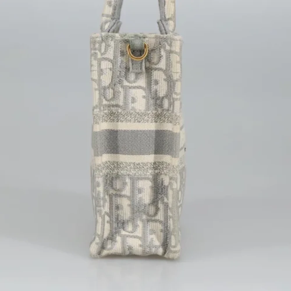 Dior Vintage Pre-owned Canvas totes White Dames