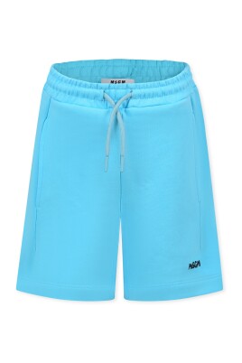 short-sportif-en-coton-bleu-clair