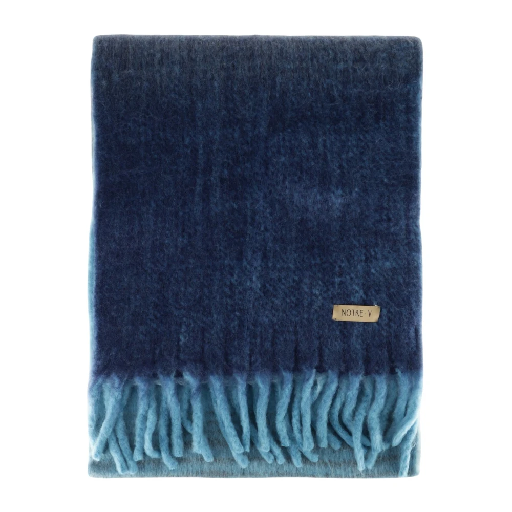 Notre-v Elegante blauwe sjaal voor vrouwen Blue Dames