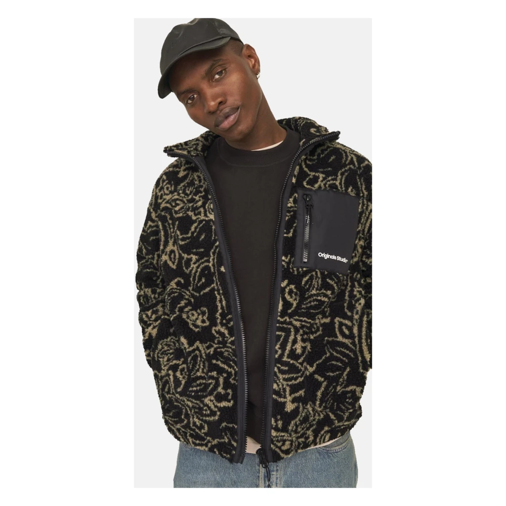 jack & jones Teddy Fleece Jas met Rits Multicolor Heren