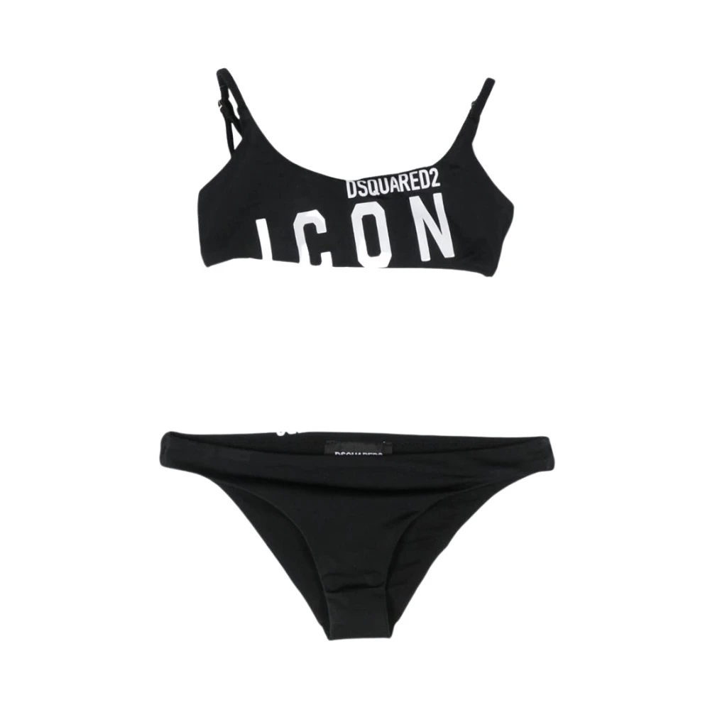 Dsquared2 Ikonisk Bikini Set Black, Flicka