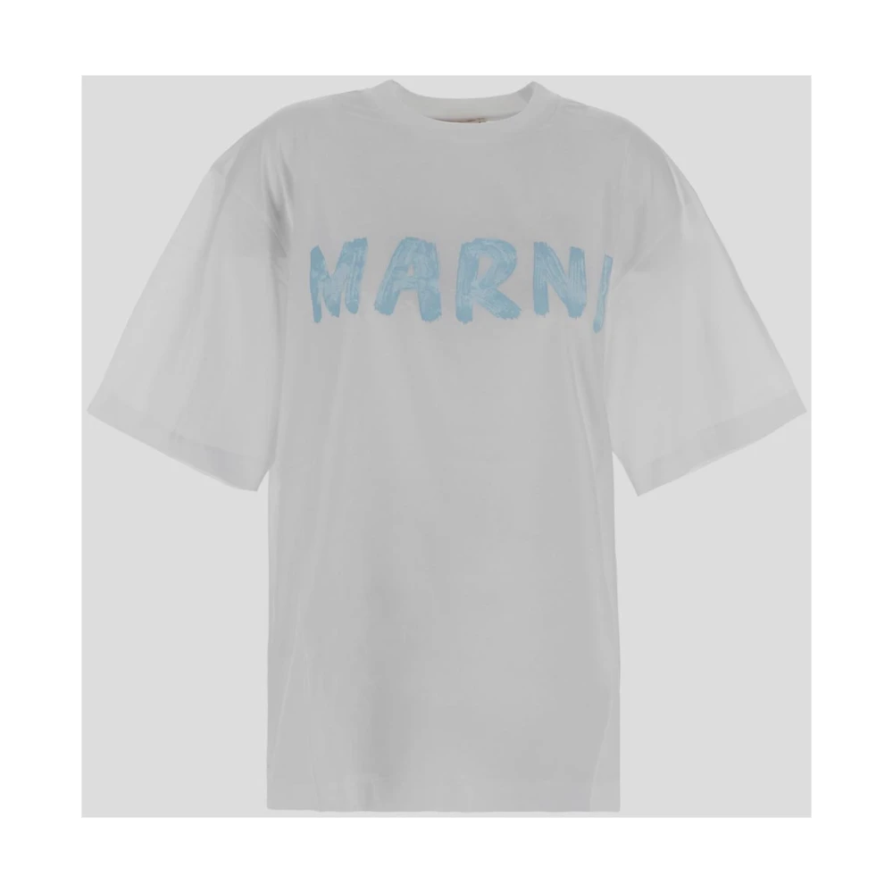 Marni Katoenen T-shirt White Dames