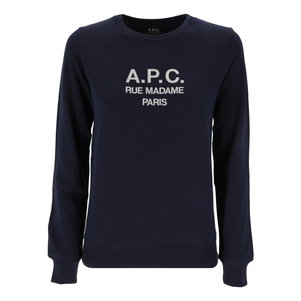 A.p.c. Stijlvolle Sweatshirt voor Mannen en Vrouwen Blue Dames