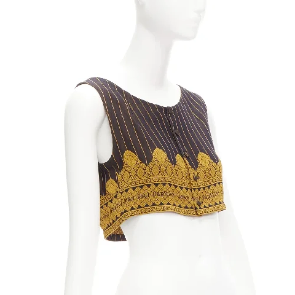 Jean Paul Gaultier Pre-owned Fabric tops Yellow Dames