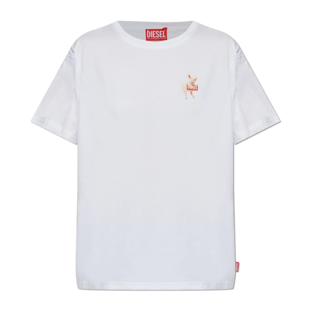 Diesel Mujer Blanco Camisetas, Talla: 2XS