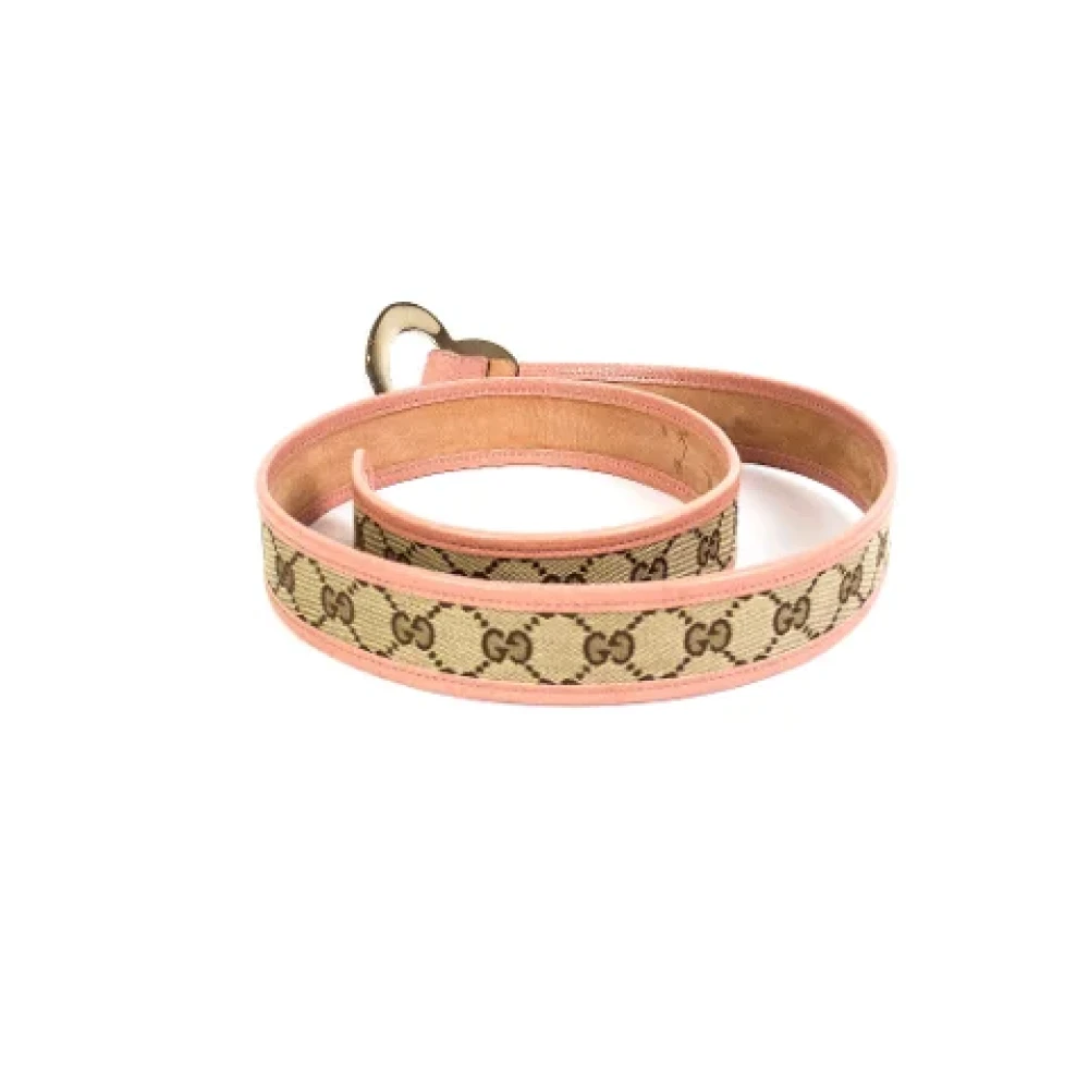 Gucci Vintage Pre-owned Leather belts Beige Dames