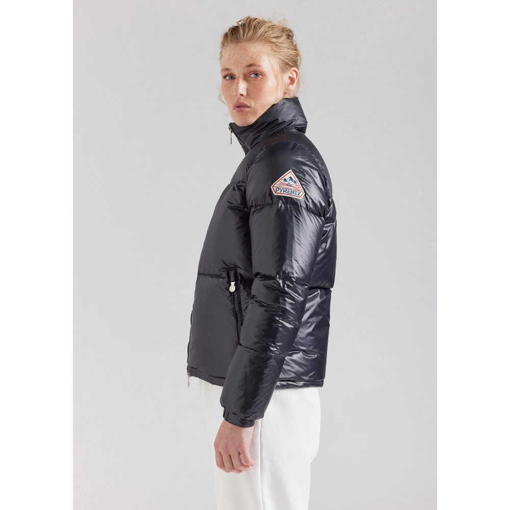 Pyrenex Korte Glanzende Donsjas voor Vrouwen Beige Dames