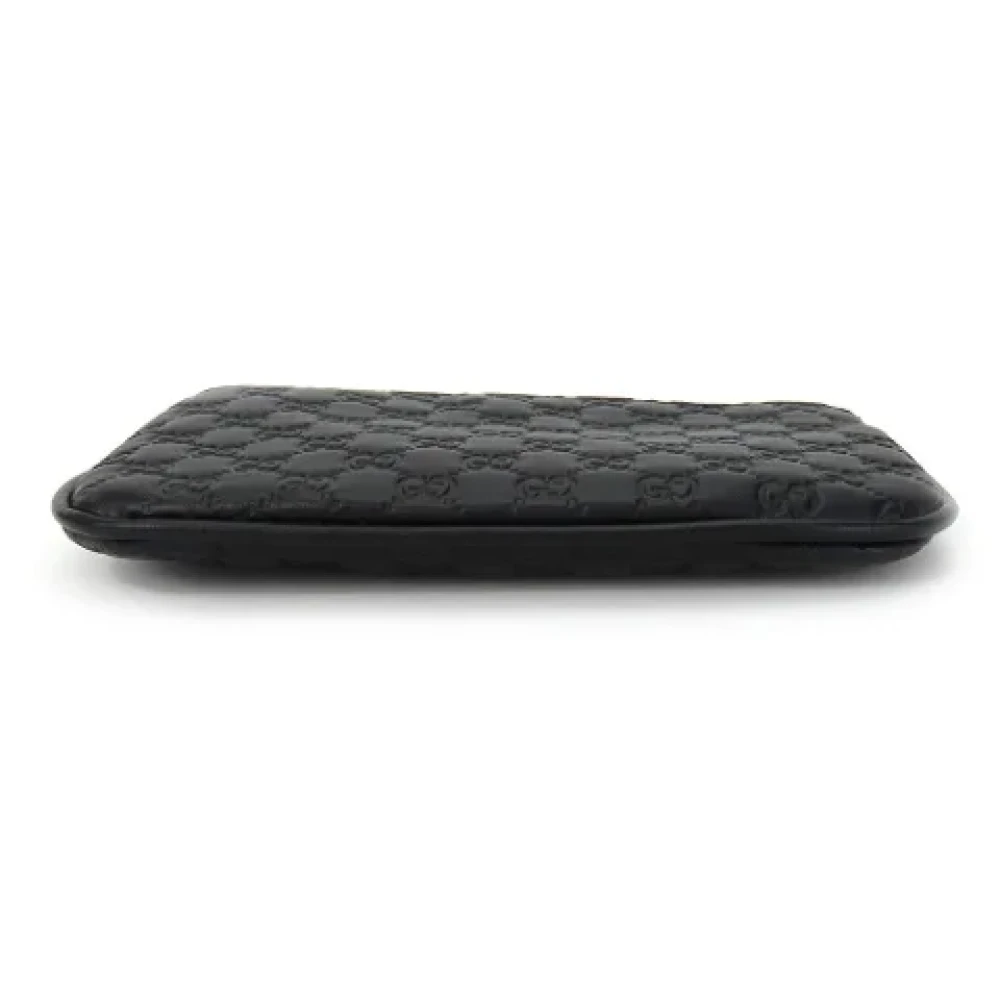 Gucci Vintage Pre-owned Leather wallets Black Dames