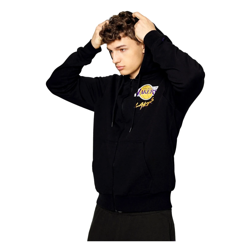 new era Zwarte Lakers NBA Script Jas Black Heren