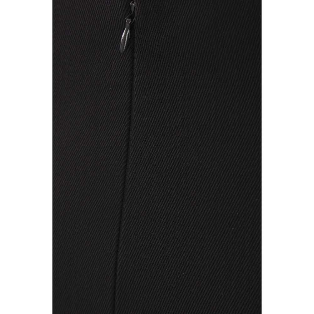 Bally Zwarte Wollen A-lijn Rok Black Dames