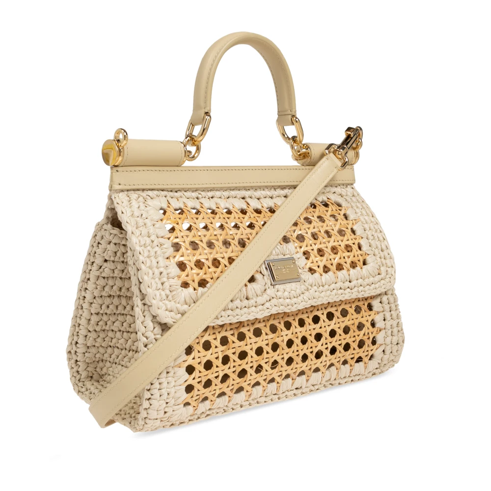 Dolce & Gabbana Schoudertas Sicily Beige Dames