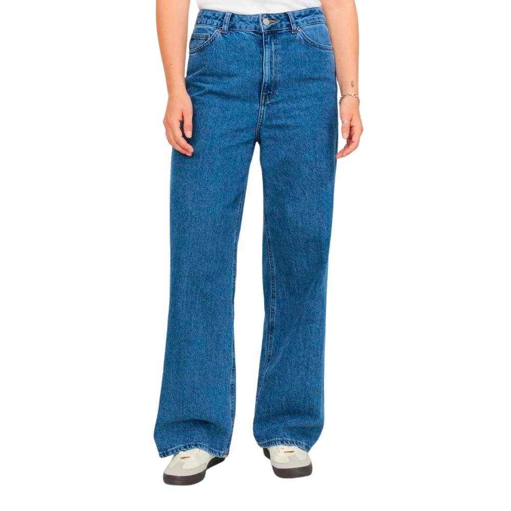 JJXX high waist wide leg jeans JXTOKYO medium blue denim