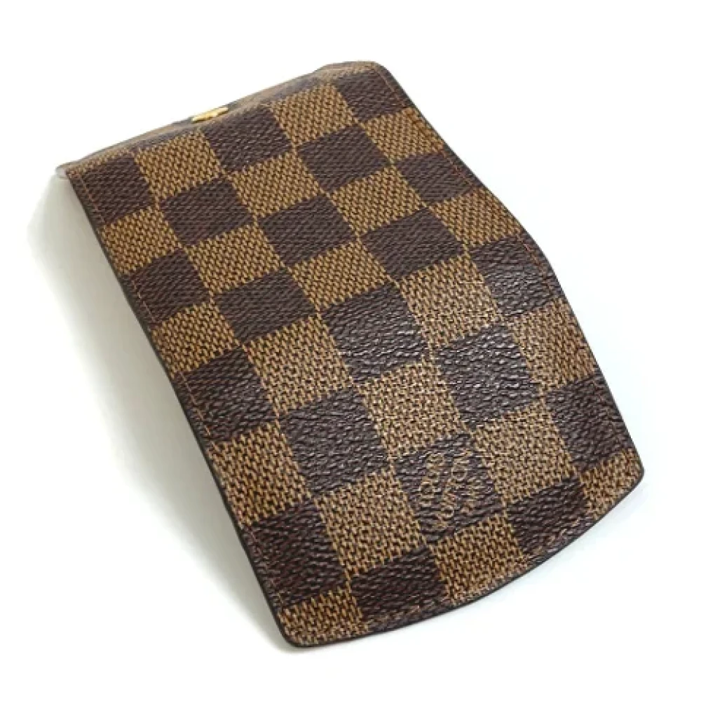 Louis Vuitton Vintage Pre-owned Cotton key-holders Brown Dames