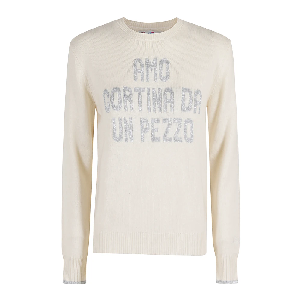 MC2 Saint Barth Stijlvolle Crewneck Sweater White Dames