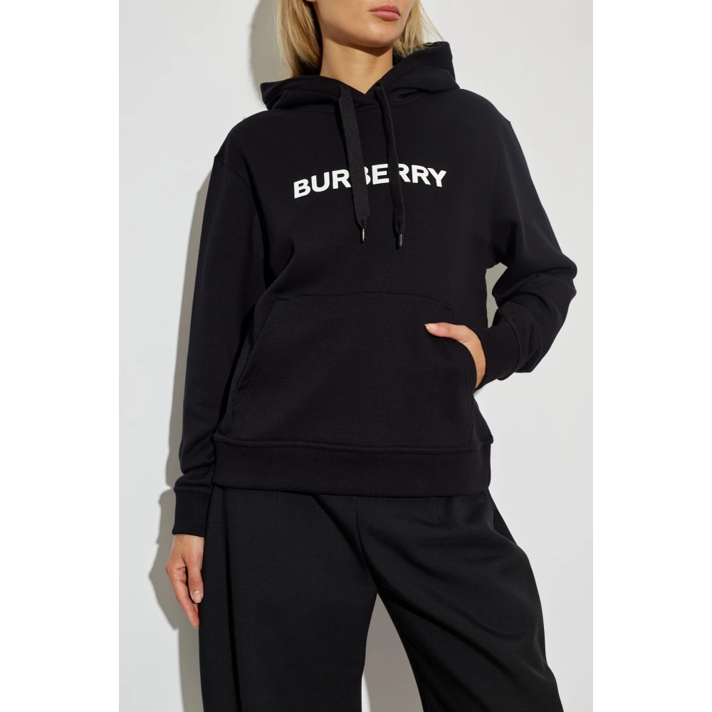 Burberry Sweatshirt met logo Black Dames