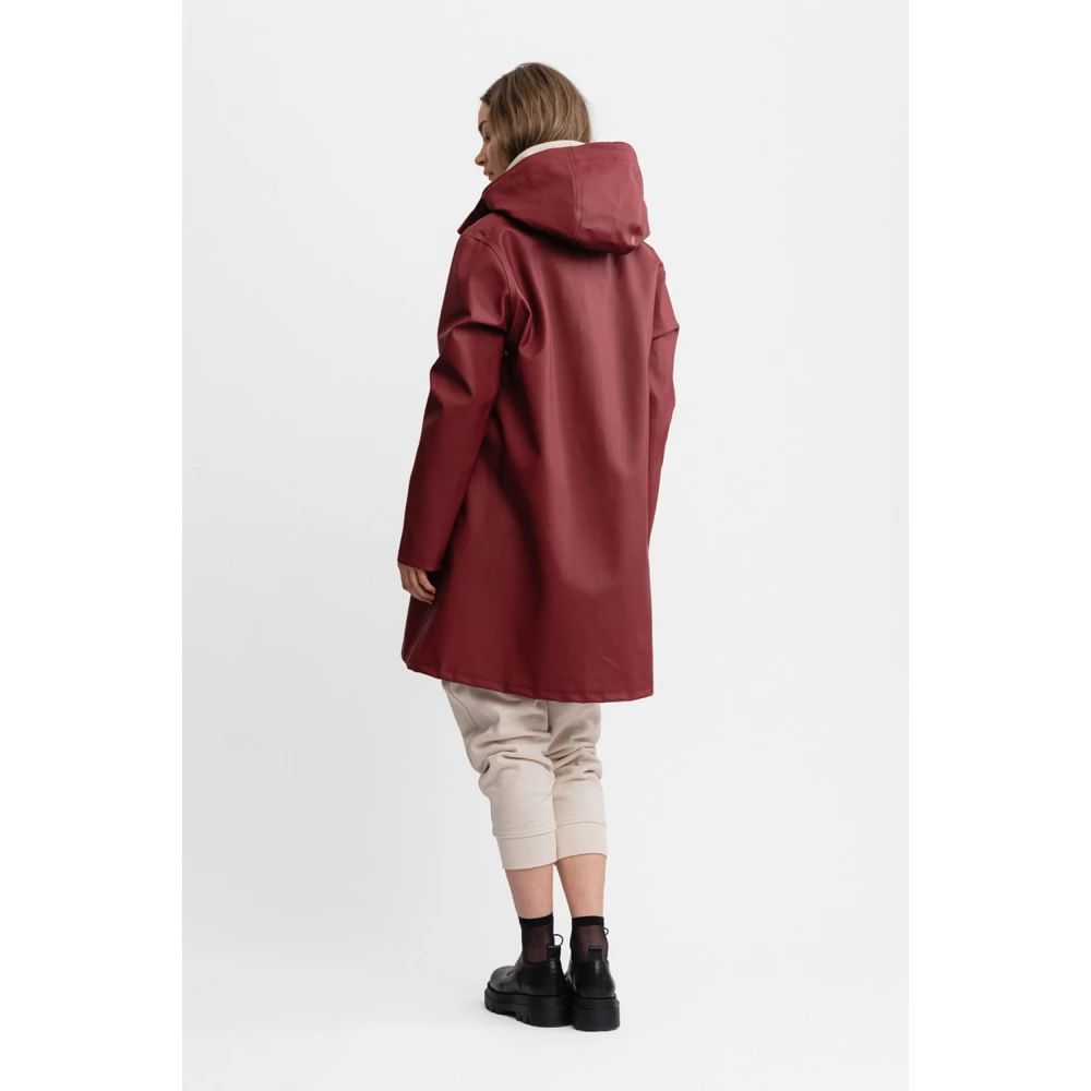 Stutterheim Stockholm Hilltop Raincoat Red Dames