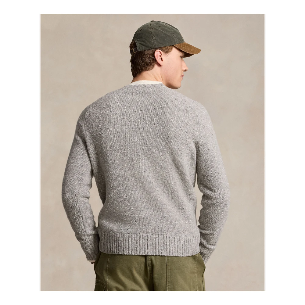 Ralph Lauren Rondgebreide trui Gray Heren