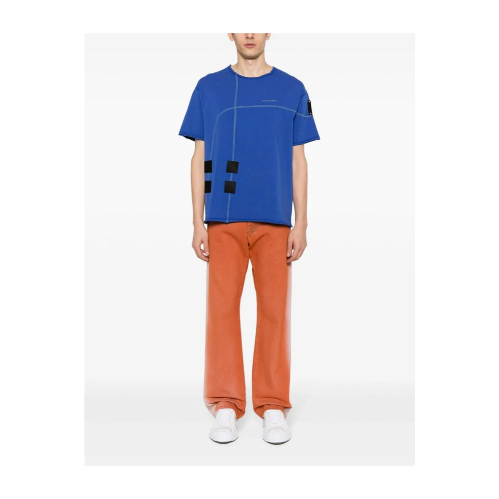 A-Cold-Wall Intersect Seam Detail T-Shirt Blue Heren