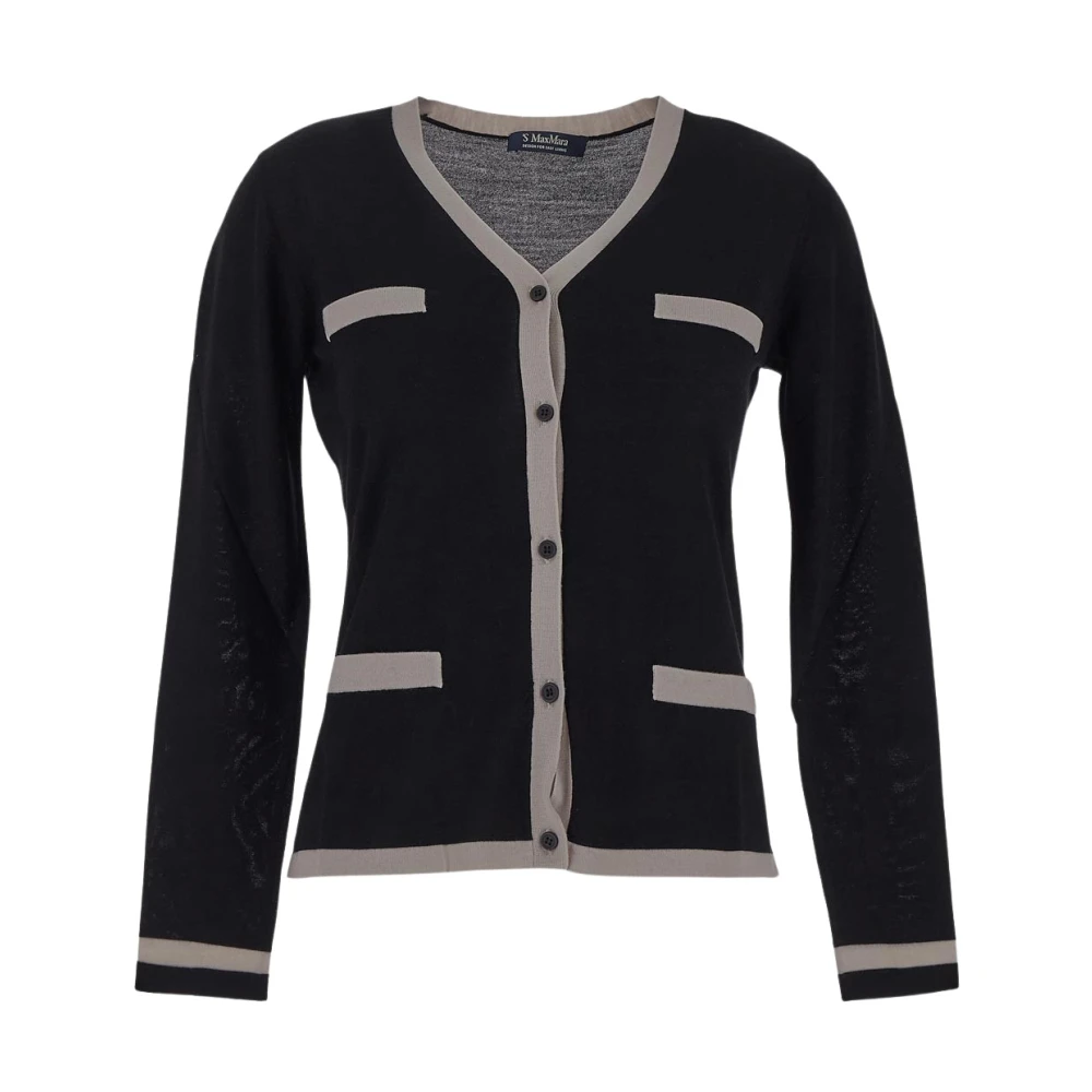 Max Mara Wollen Kenya Vest Black Dames