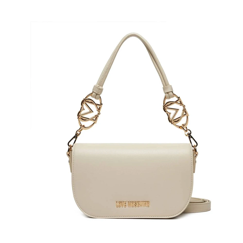 Love Moschino Women's Beige Crossbody Shoulder Bag - Shoulder Bags - One Size - Bags