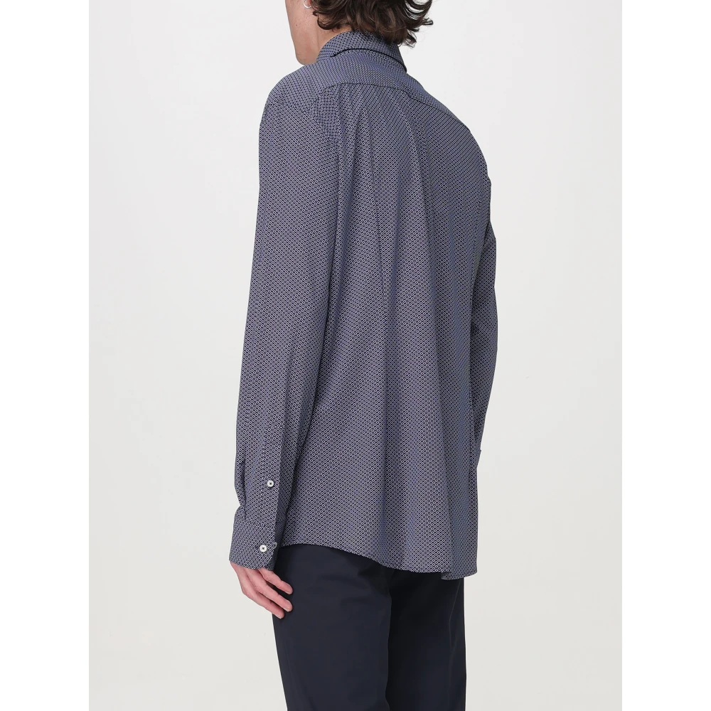 Hugo Boss Casual Herenoverhemd P-Hank Stijl Blue Heren