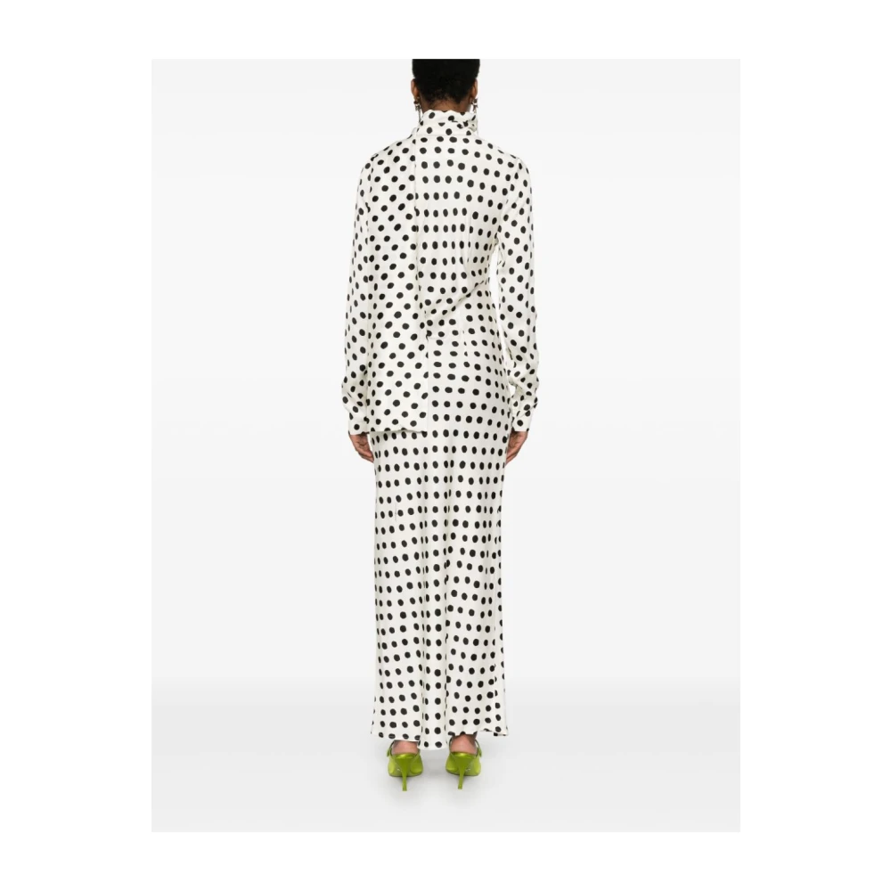 Msgm Maxi Jurk Wit White Dames