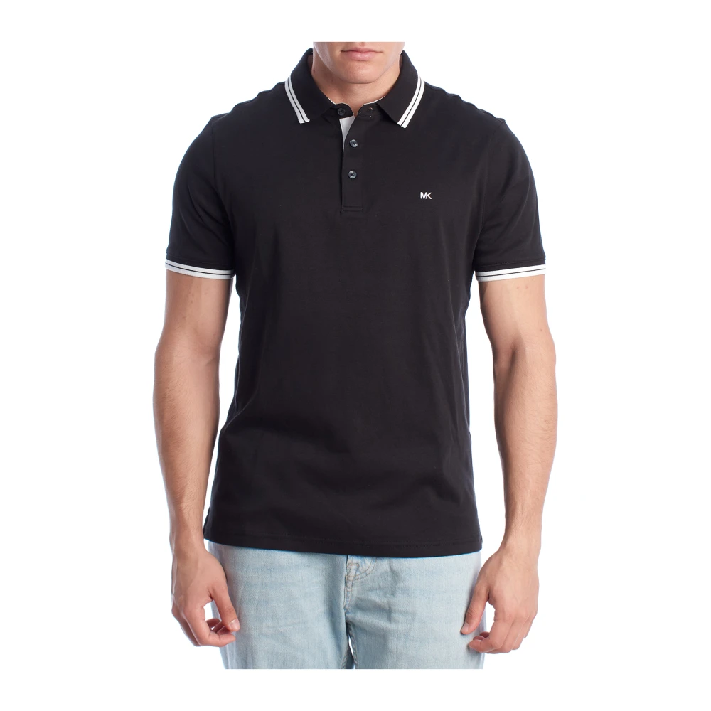 Michael Kors Men's Black Polo Shirts, M, Polo Shirts