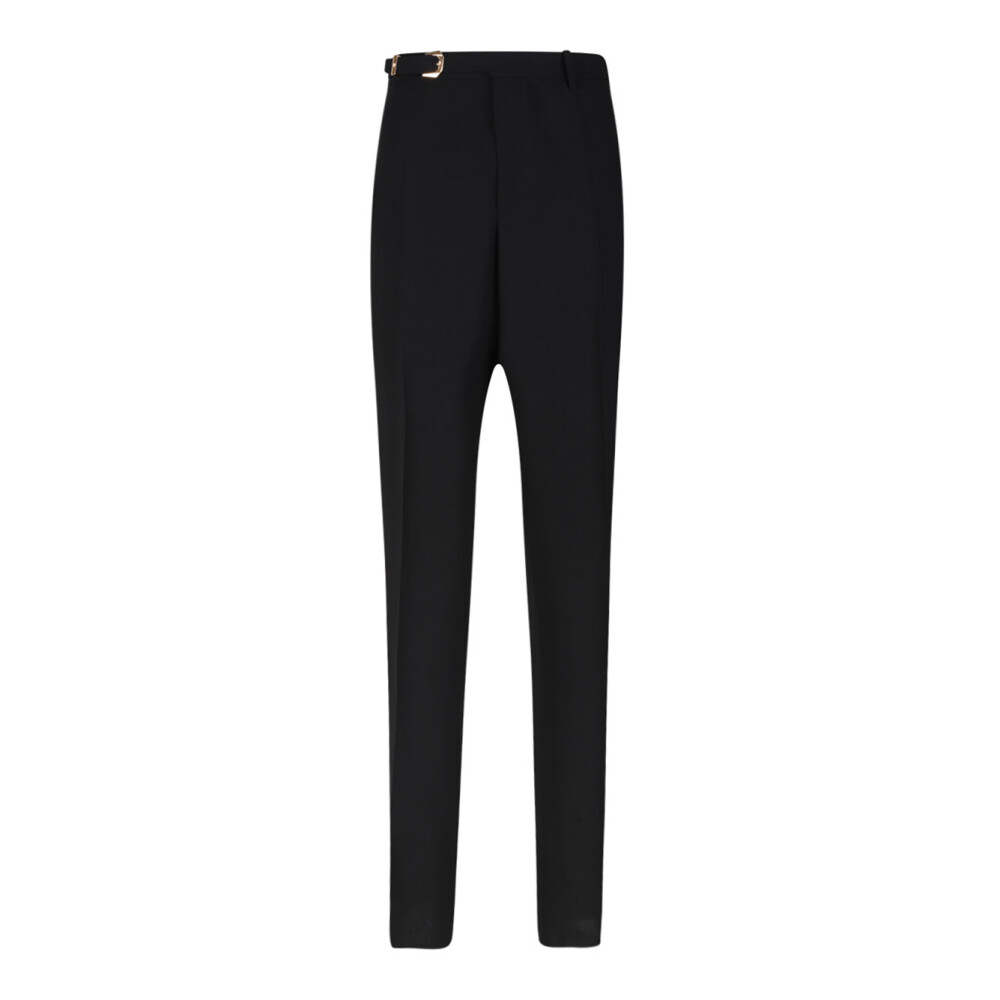 【美シルエット】GIANNI VERSACE タックスラックスイタリア製 50 美シルエット】GIANNI VERSACE タックスラックスイタリア製 50