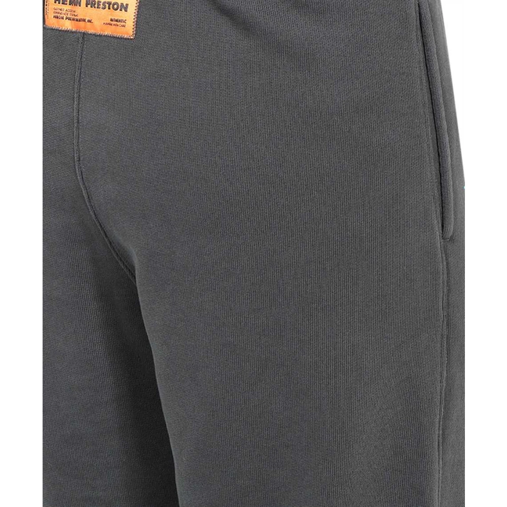 Heron Preston Katoenen Track-Pants met Front Print Black Heren