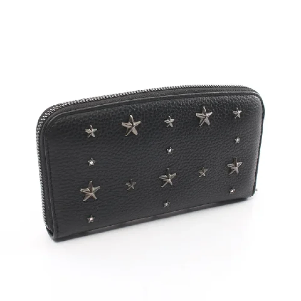 Jimmy Choo Pre-owned Leather wallets Black Dames