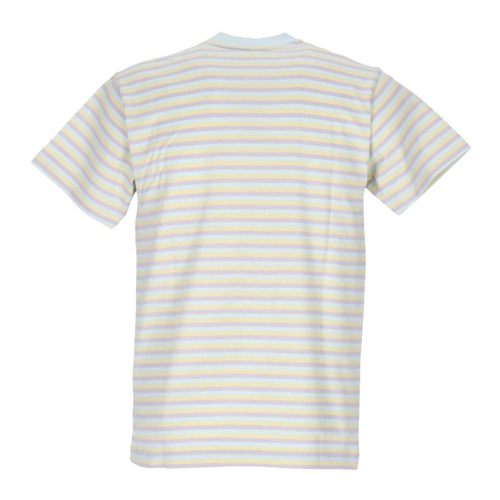 Obey Gestreepte Zak Tee Pure Water T-Shirt Multicolor Heren