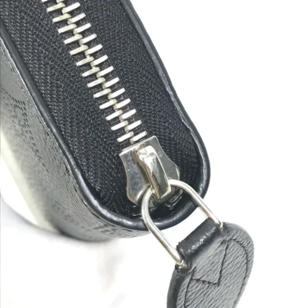 Louis Vuitton Vintage Pre-owned Fabric wallets Black Dames
