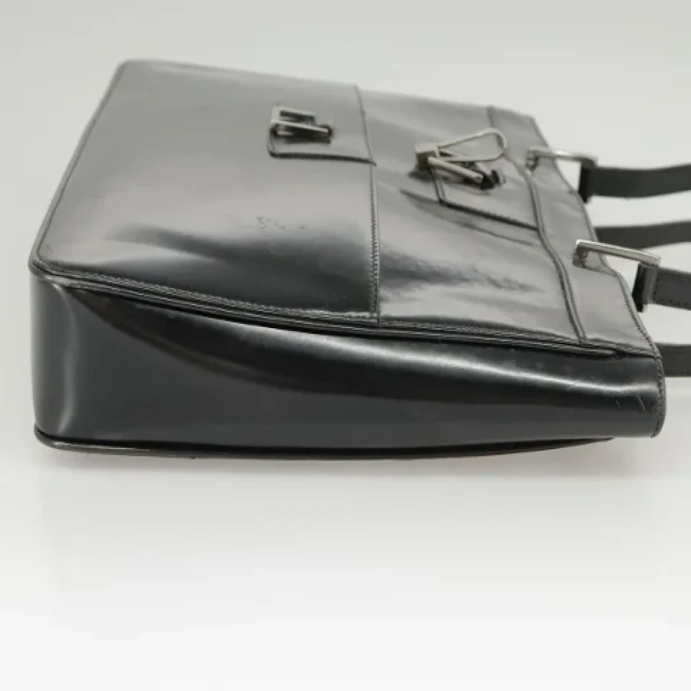 Gucci Vintage Pre-owned Leather gucci-bags Black Dames