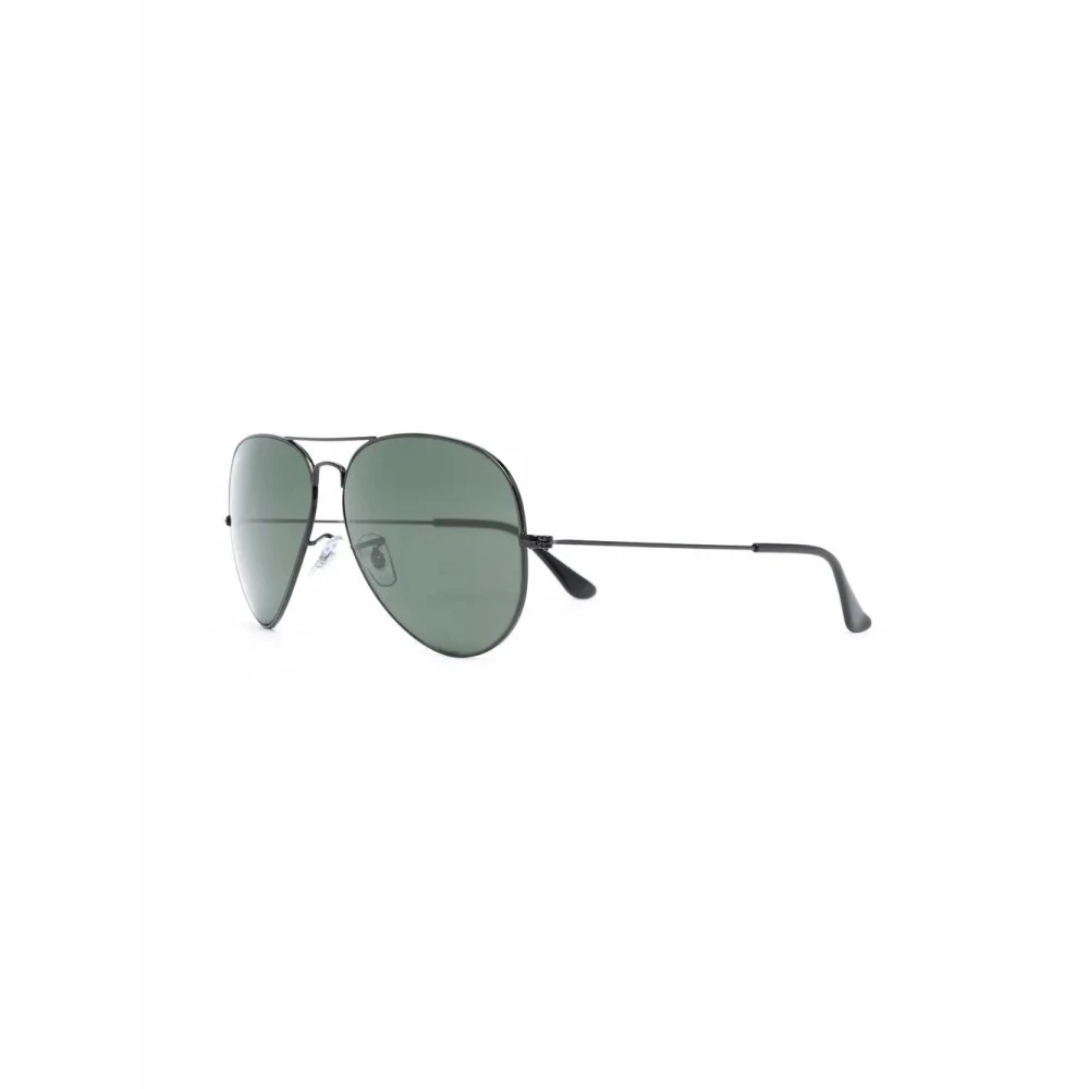 Ray-Ban Aviator Sunglasses - Black Green - Size M - Image 6