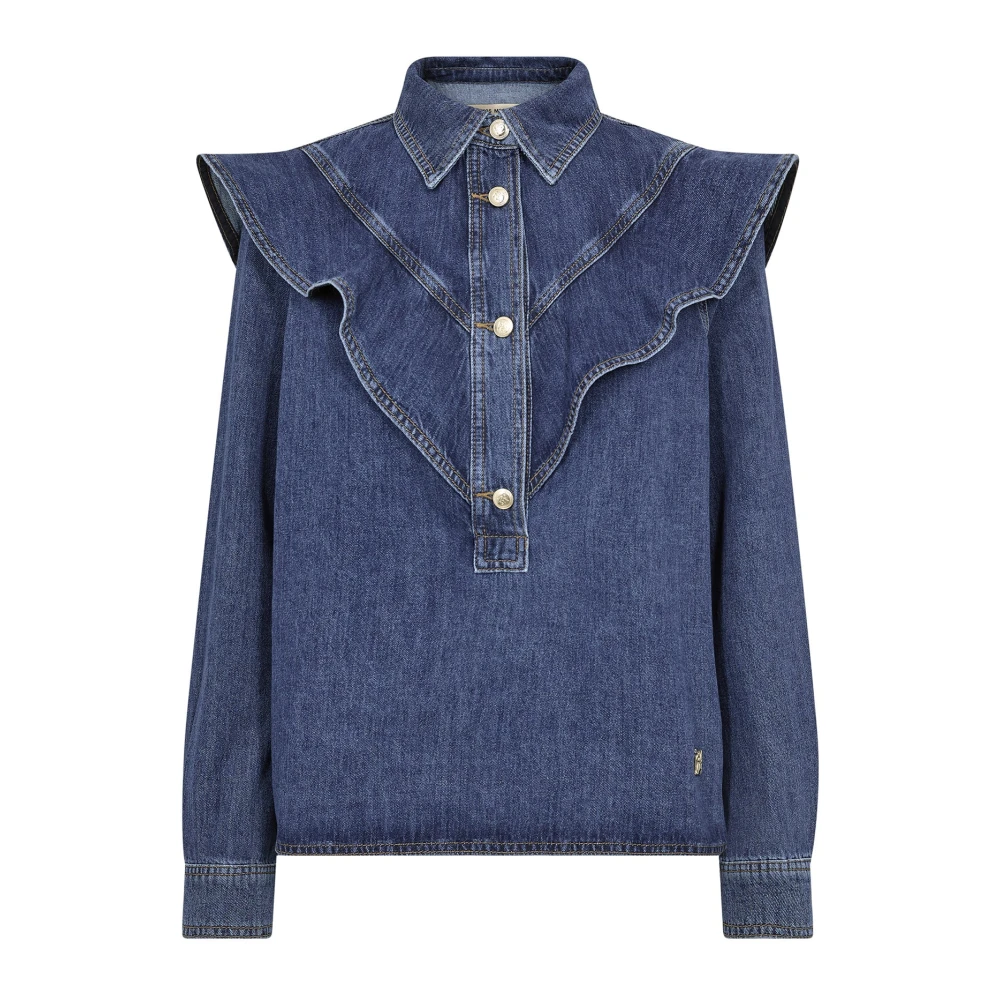 Mos Mosh Women's Blue Blouses, Xs, Blouses
