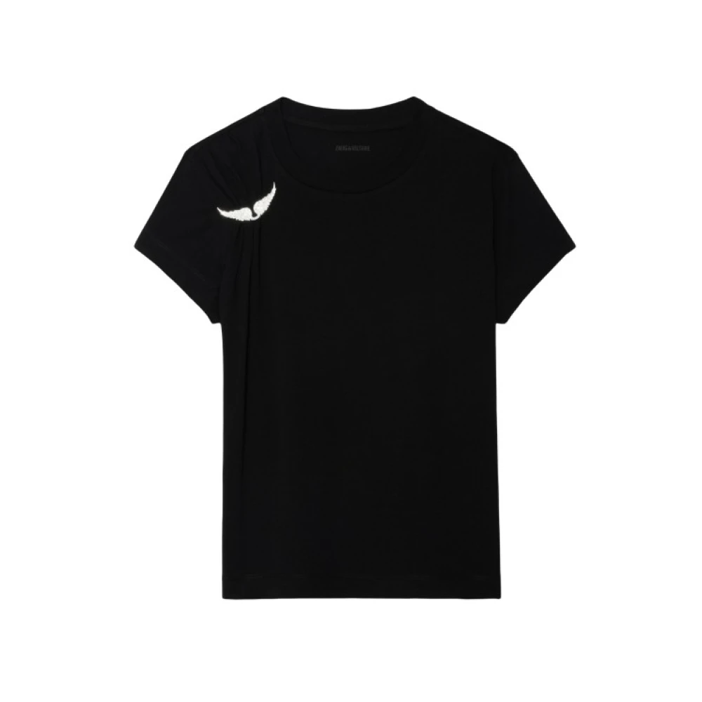 Zadig & Voltaire Women's Black Suzan T-Shirt - T-Shirts - Xs - Tops