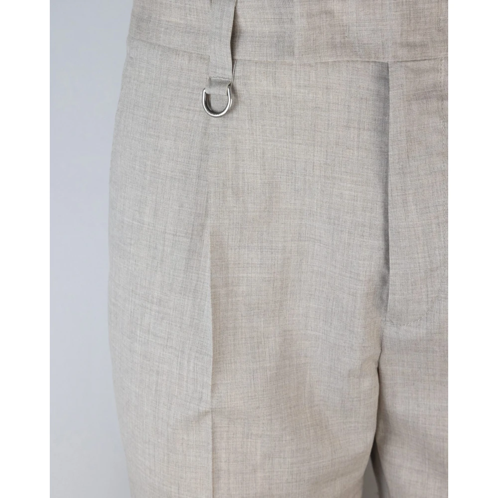 Paolo Pecora Slim Fit Riem Broek Gray Heren