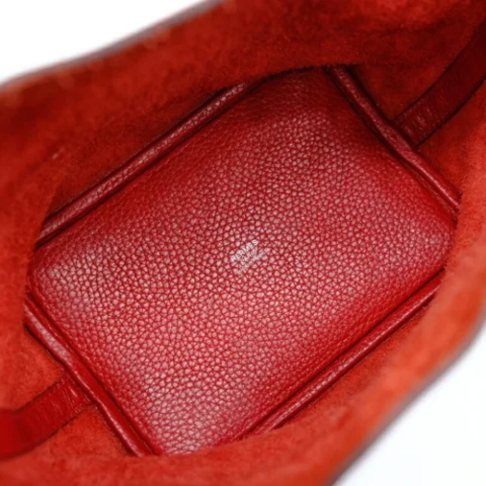 Hermès Vintage Pre-owned Fabric handbags Red Dames