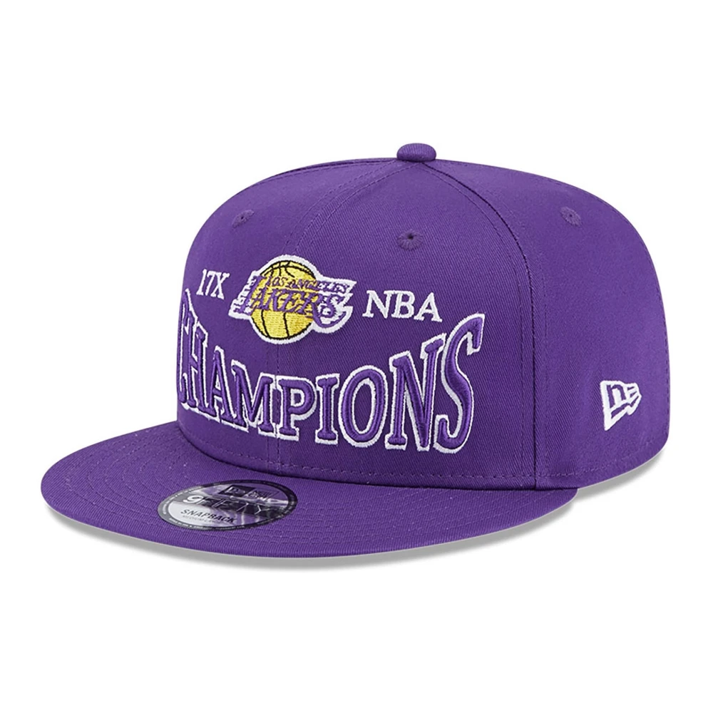 new era Paarse Lakers Champions Patch Pet Purple Heren