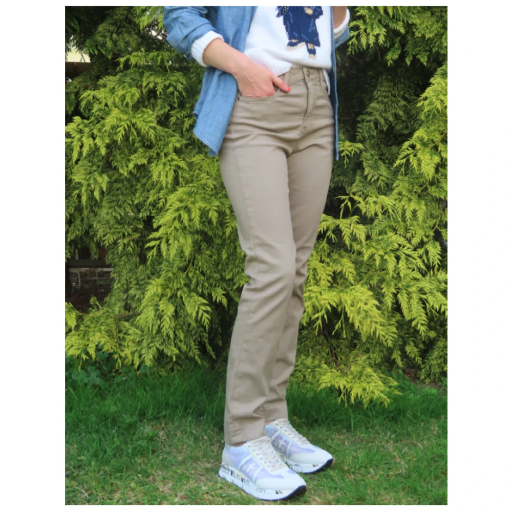 Islow Hoge Taille Matrozenbroek Beige Dames