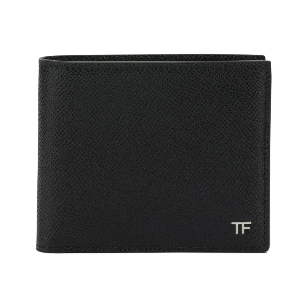 Tom Ford Men's Black Wallets & Cardholders, One Size, Small Grain Leather Bifold Wallet