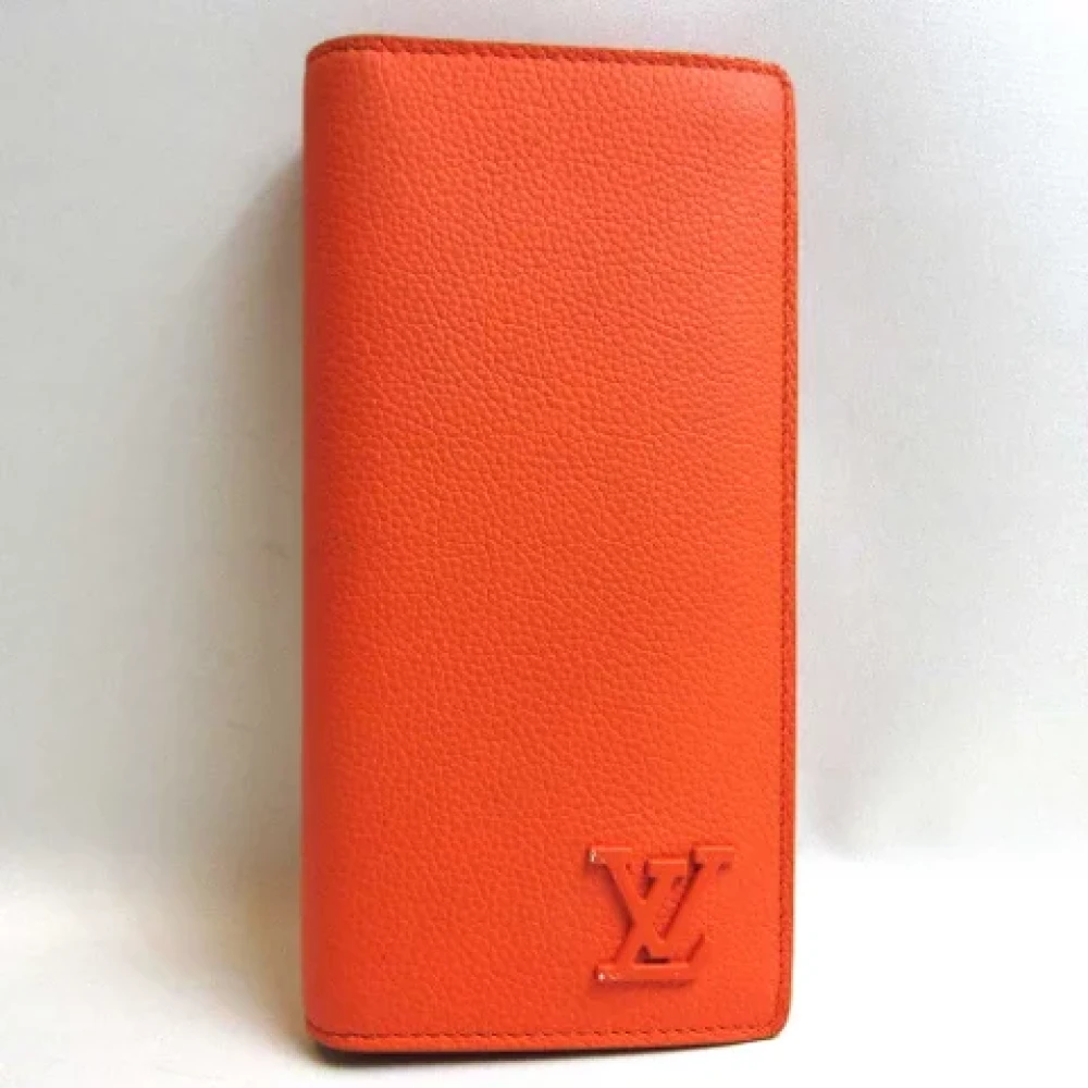 Louis Vuitton Vintage Pre-owned Canvas wallets Orange Heren