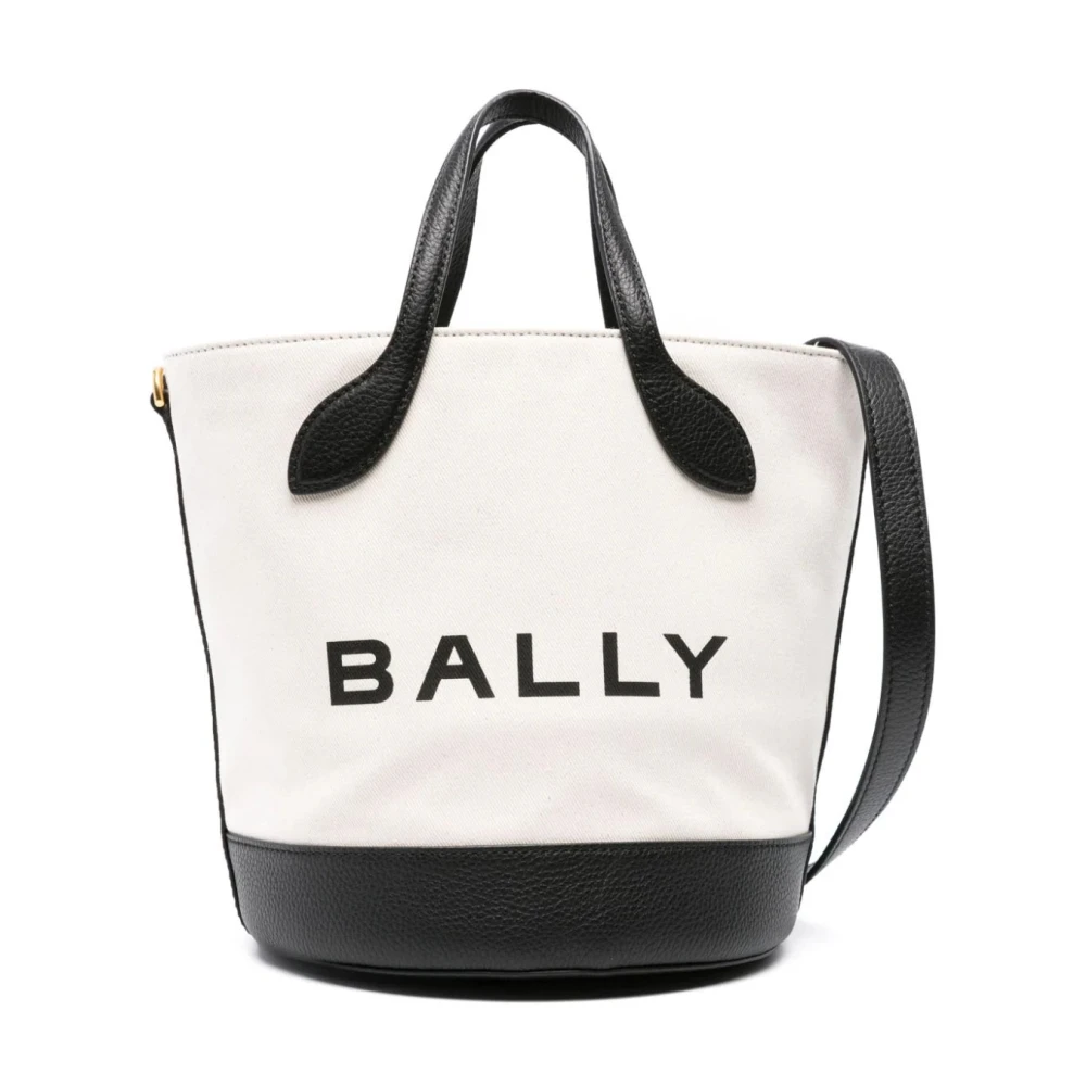 Bally White Shopping Bags, Female, One Size, Casual Beige Tote Bag