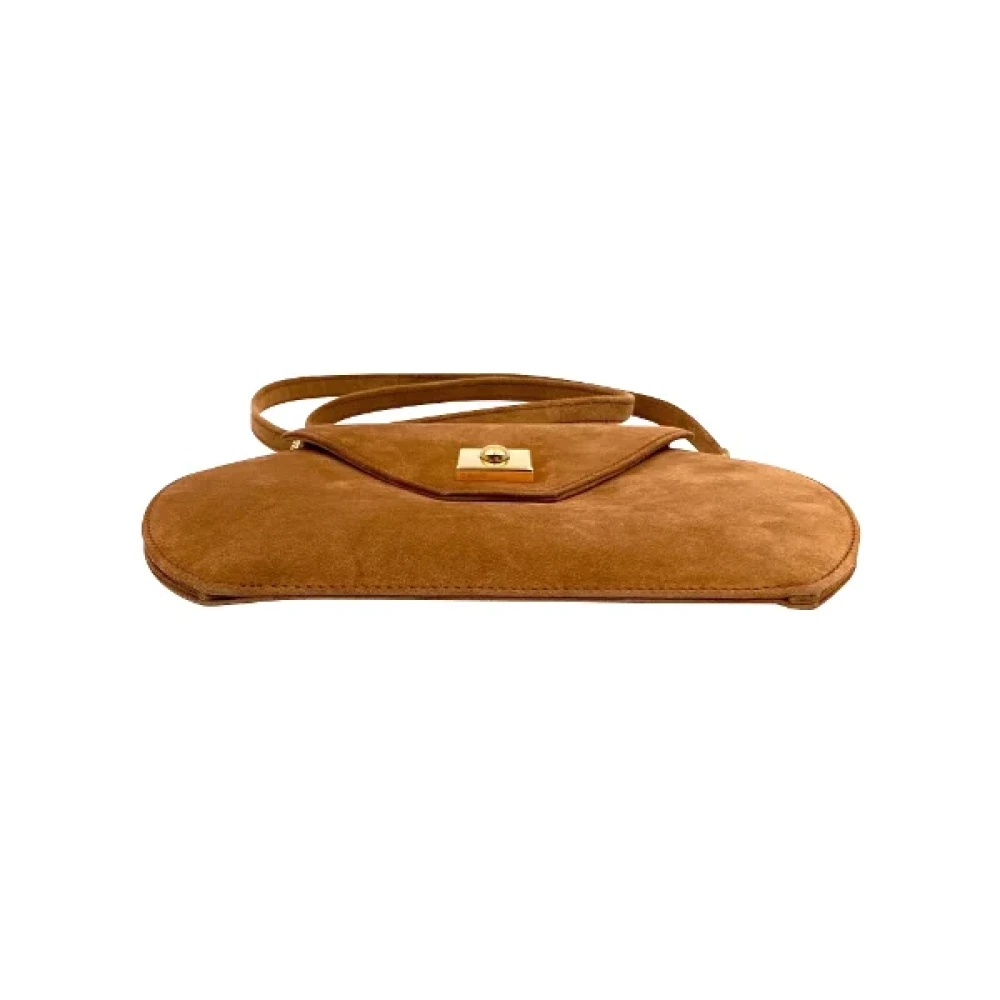 Hermès Vintage Pre-owned Suede shoulder-bags Brown Dames