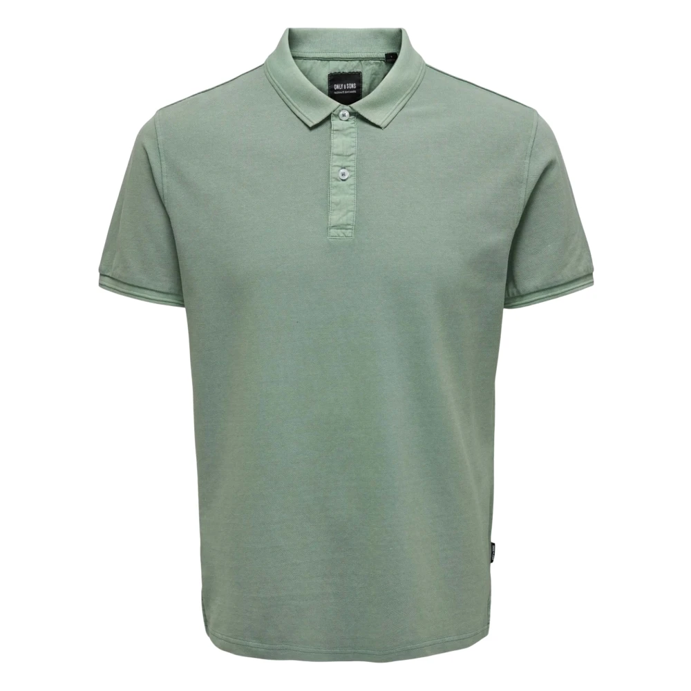 Only & Sons Slim Fit Short Sleeve Polo Green Heren