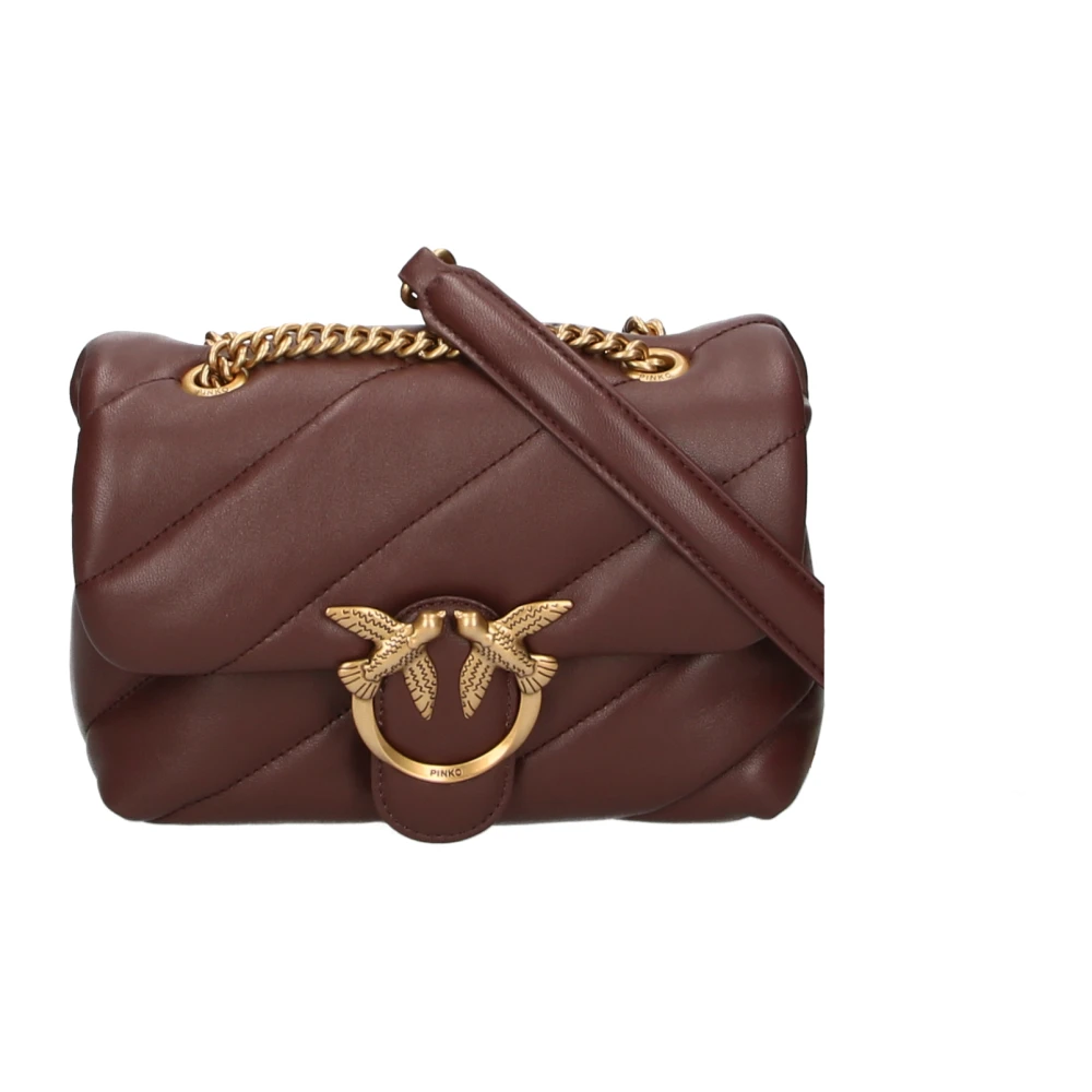 pinko Multicolor Mini Love Bag Puff Brown Dames