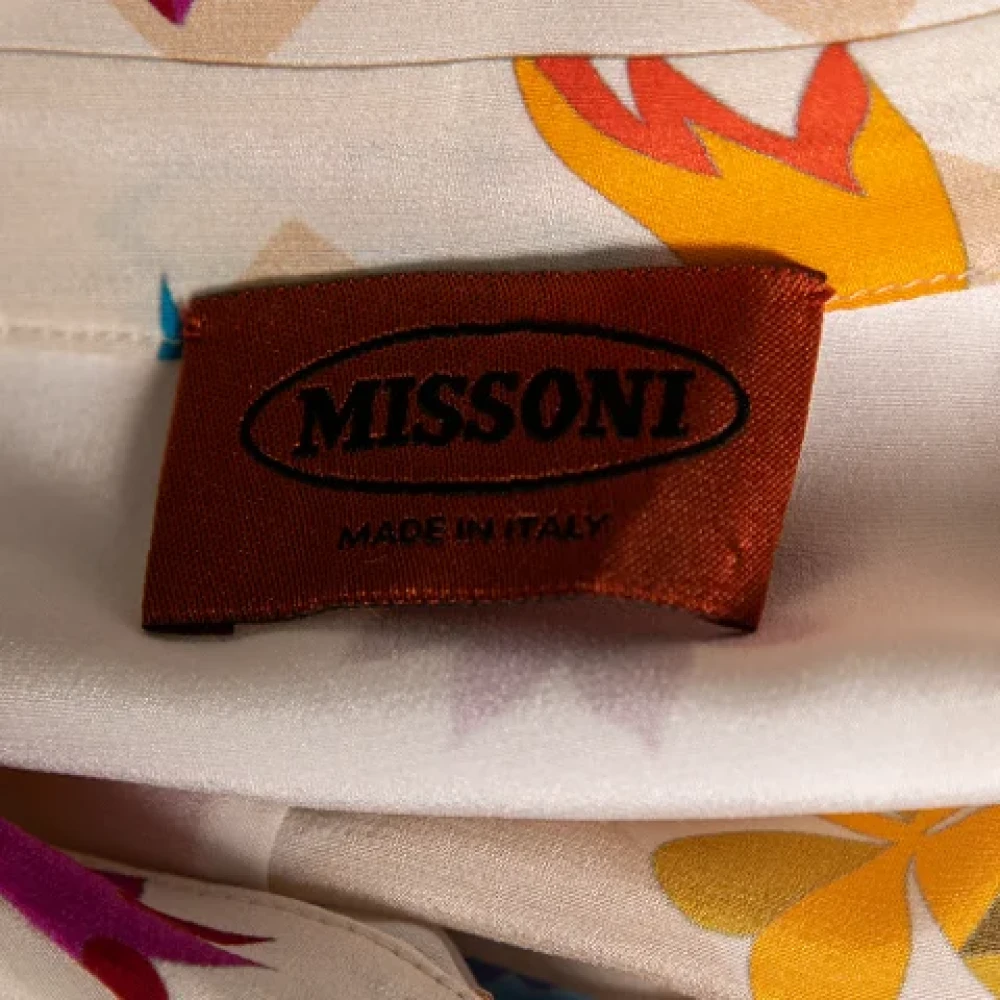 Missoni Pre-owned Silk tops Beige Dames